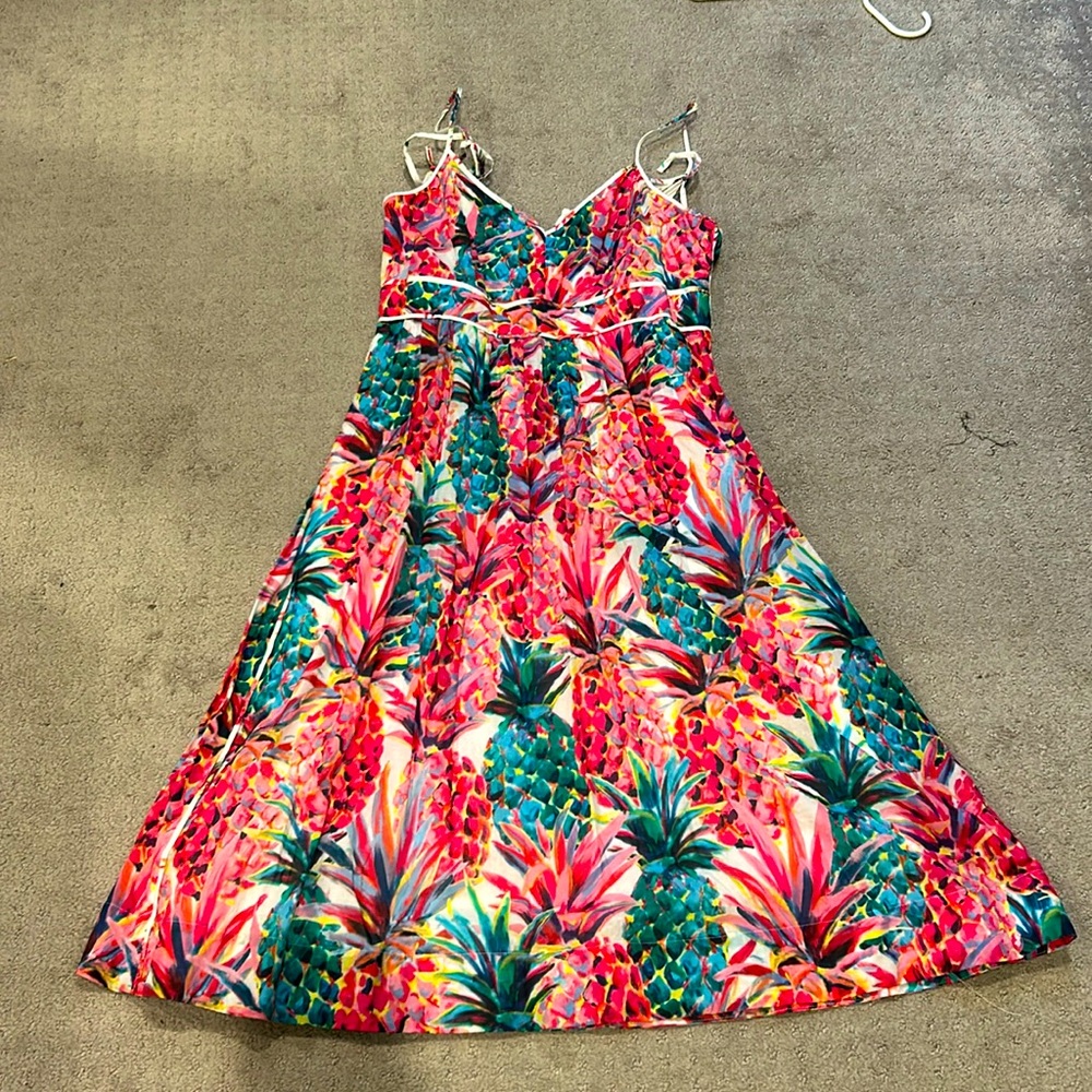 jCrew tropical sundress. Colorful and worn once.